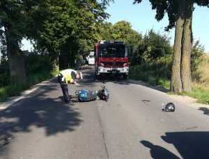 Wypadek drogowy na terenie gm. Dzierzgoń