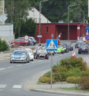 Policjanci zabezpieczali zlot VW Garbusa