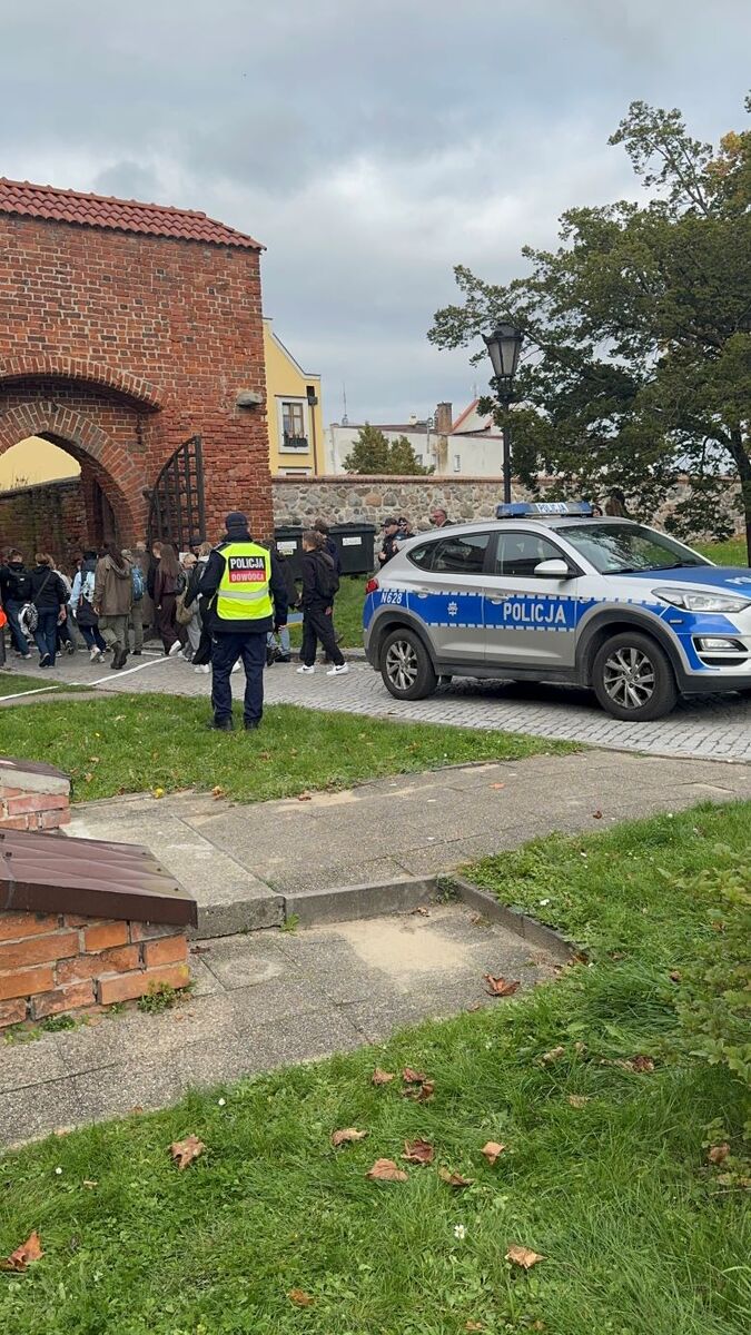 Ćwiczenia służb ratunkowych w Zamku Krzyżackim w Sztumie