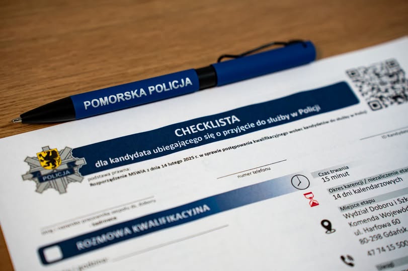 Nowa checklista dla kandydatów do Policji